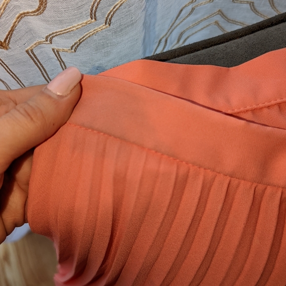 1.STATE Coral Pleaded Midi Skirt - Picture 4 of 5